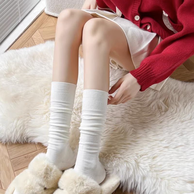 Sweet Milk Cotton Mid-calf Socks - Kirakira World