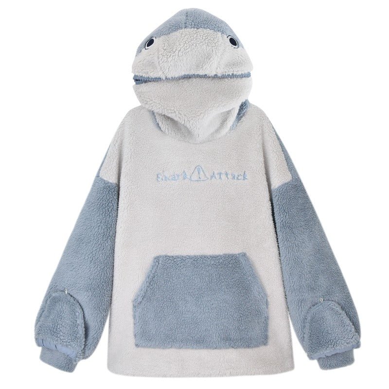 Original Design Baby Shark Zipper Hoodie - Kirakira World - grungestyle - kawaii fashion -kawaii store-kawaii aesthetic - kawaiistyle