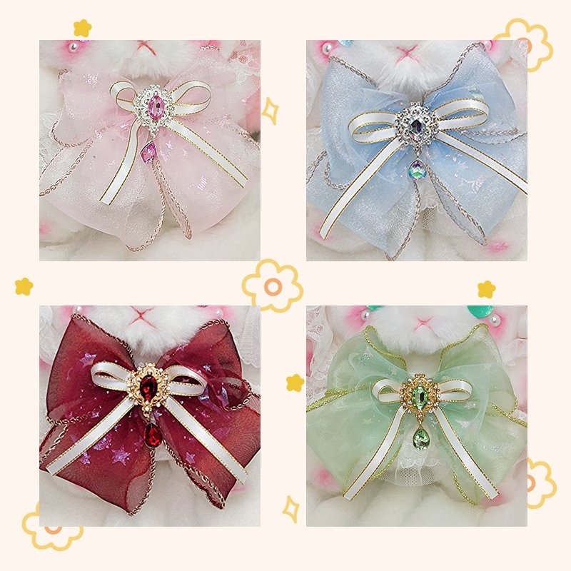 [ORIGINAL HANDMADE PLUSH BAG] Flower Forest Rabbit Fairies - Kirakira World - grungestyle - kawaii fashion -kawaii store-kawaii aesthetic - kawaiistyle