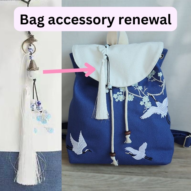 Vintage Oriental Flower Embroidery Backpack - Kirakira World - grungestyle - kawaii fashion -kawaii store-kawaii aesthetic - kawaiistyle