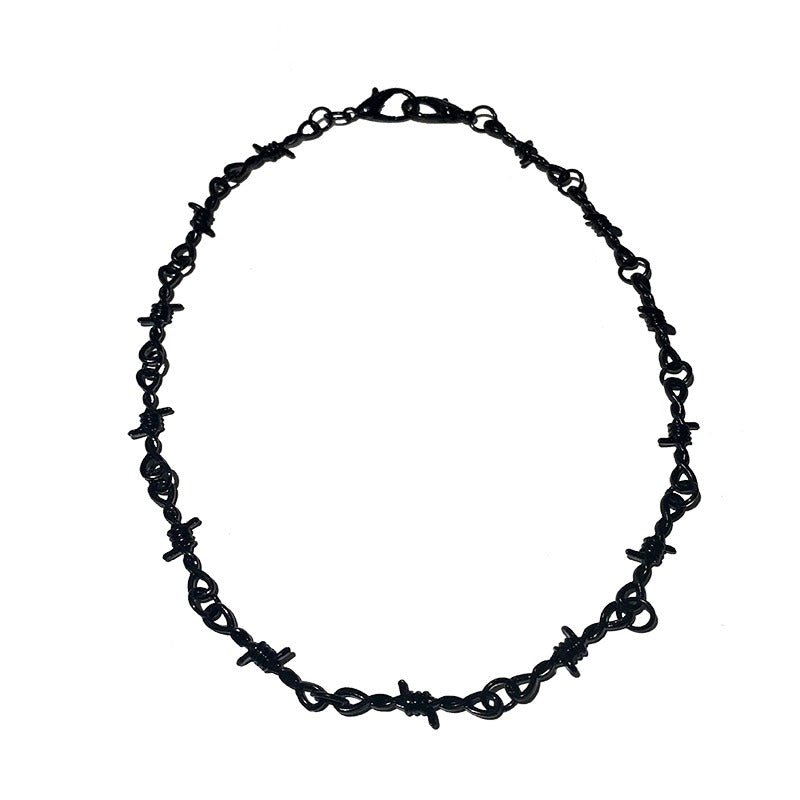 Punk Small Wire Brambles Necklace - Kirakira World - grungestyle - kawaii fashion -kawaii store-kawaii aesthetic - kawaiistyle