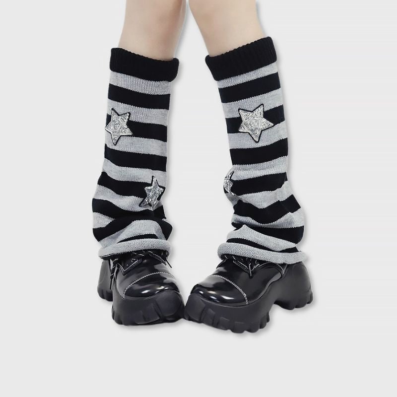 Twinkle Patch Leg Warmer Socks - Kirakira World