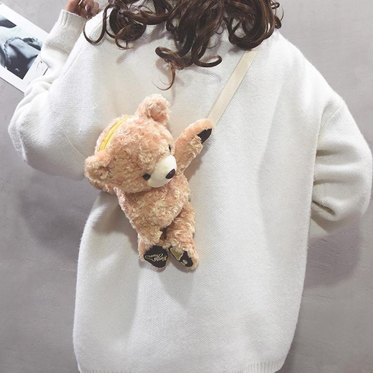 Cute Teddy String Crossbody Bag - Kirakira World - grungestyle - kawaii fashion -kawaii store-kawaii aesthetic - kawaiistyle