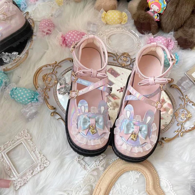 Sweet Lolita Candy Color Plus Size Shoes - Kirakira World - grungestyle - kawaii fashion -kawaii store-kawaii aesthetic - kawaiistyle