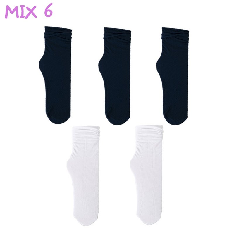 5 Pairs College Style Solid Color Loose Socks - Kirakira World - grungestyle - kawaii fashion -kawaii store-kawaii aesthetic - kawaiistyle