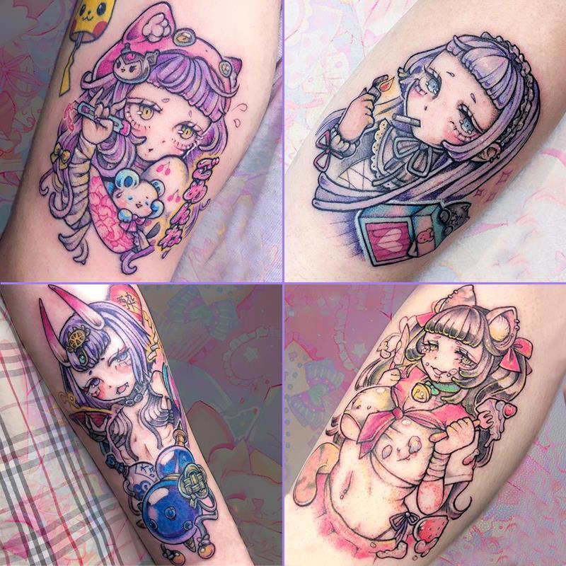 Rose Anime Sexy Girl Temporary Tattoos For Men Women Body Art Full Arm  Sleeve Realistic Tatoo Waterproof Fake Tattoo Stickers  Temporary Tattoos   AliExpress