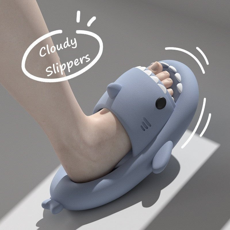Premium Thick Shark Cloud Slides - Kirakira World - grungestyle - kawaii fashion -kawaii store-kawaii aesthetic - kawaiistyle