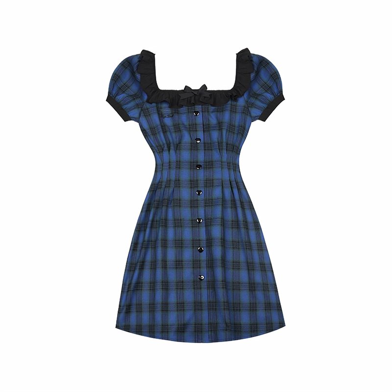 Babydoll Waist Shirring Dress - Kirakira World