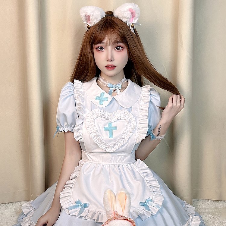Cosplay Sweet Nurse Maid Dress Set - Kirakira World