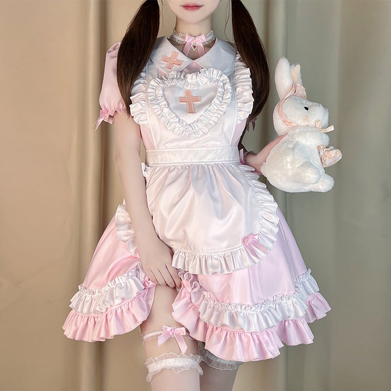 Cosplay Sweet Nurse Maid Dress Set - Kirakira World