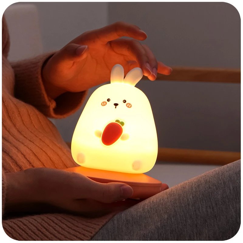 Cute Animal Silicone Touch Lamp - Kirakira World - grungestyle - kawaii fashion -kawaii store-kawaii aesthetic - kawaiistyle
