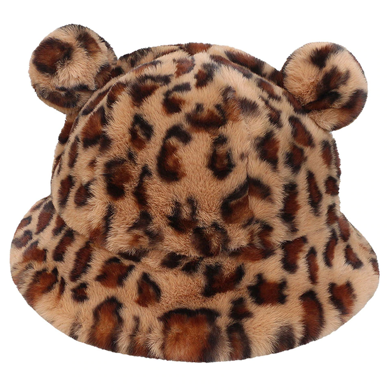 Cute Bear Fluffy Fisherman Hat - Kirakira World - grungestyle - kawaii fashion -kawaii store-kawaii aesthetic - kawaiistyle