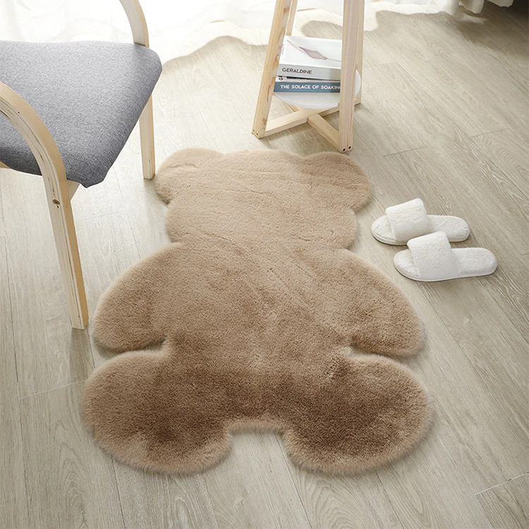 Cute Fluffy Bear Rug - Kirakira World - grungestyle - kawaii fashion -kawaii store-kawaii aesthetic - kawaiistyle