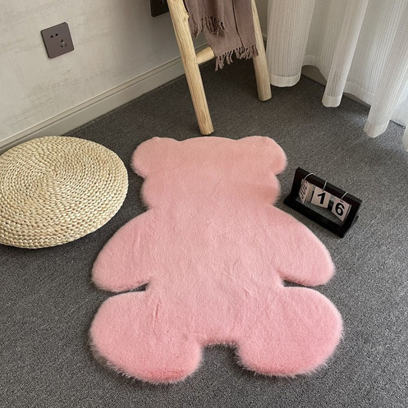 Cute Fluffy Bear Rug - Kirakira World - grungestyle - kawaii fashion -kawaii store-kawaii aesthetic - kawaiistyle
