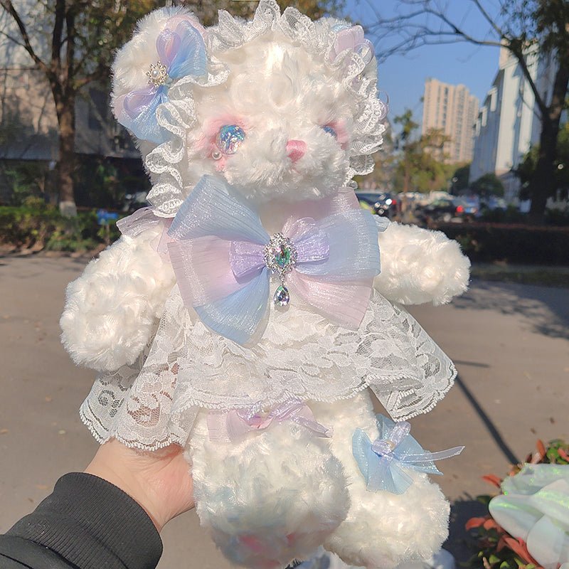 [ORIGINAL HANDMADE PLUSH BAG] Enchanted Teddy Bear Queen - Kirakira World - grungestyle - kawaii fashion -kawaii store-kawaii aesthetic - kawaiistyle