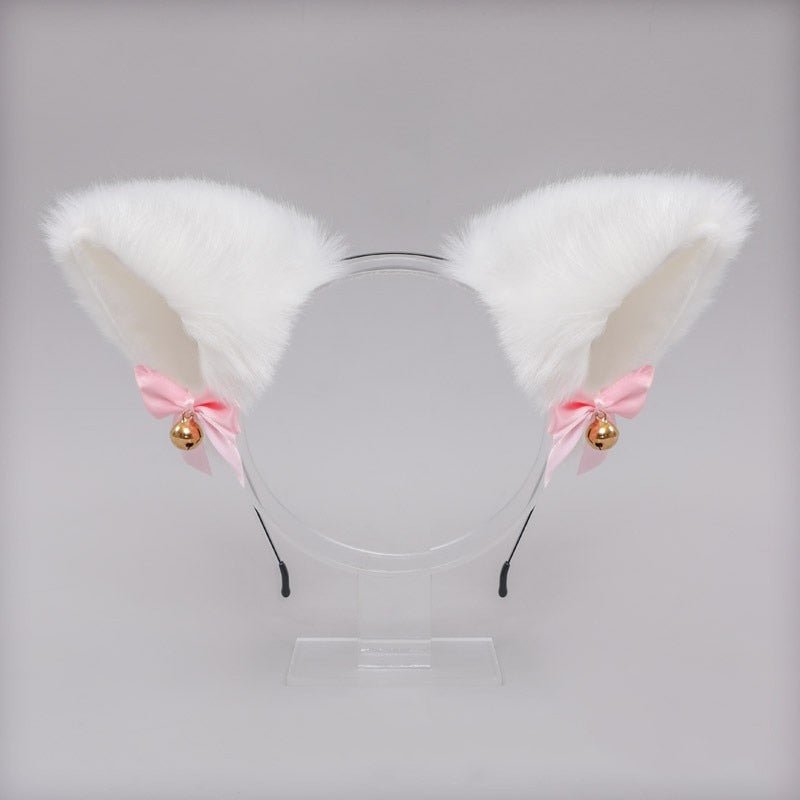 Luxurious Neko Bell Ear Headband - Kirakira World - grungestyle - kawaii fashion -kawaii store-kawaii aesthetic - kawaiistyle