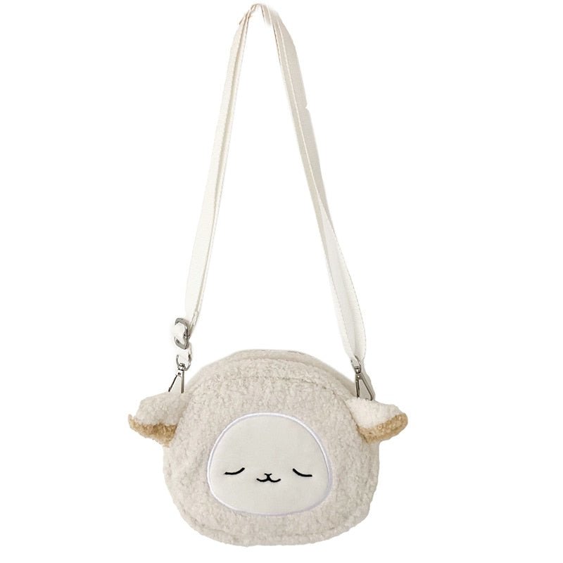 Cute Animals Small Plush Crossbody Bag - Kirakira World - grungestyle - kawaii fashion -kawaii store-kawaii aesthetic - kawaiistyle