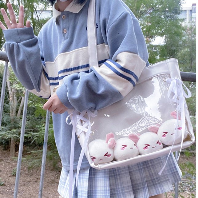 Kawaii Ita Tote School Bag - Kirakira World - grungestyle - kawaii fashion -kawaii store-kawaii aesthetic - kawaiistyle