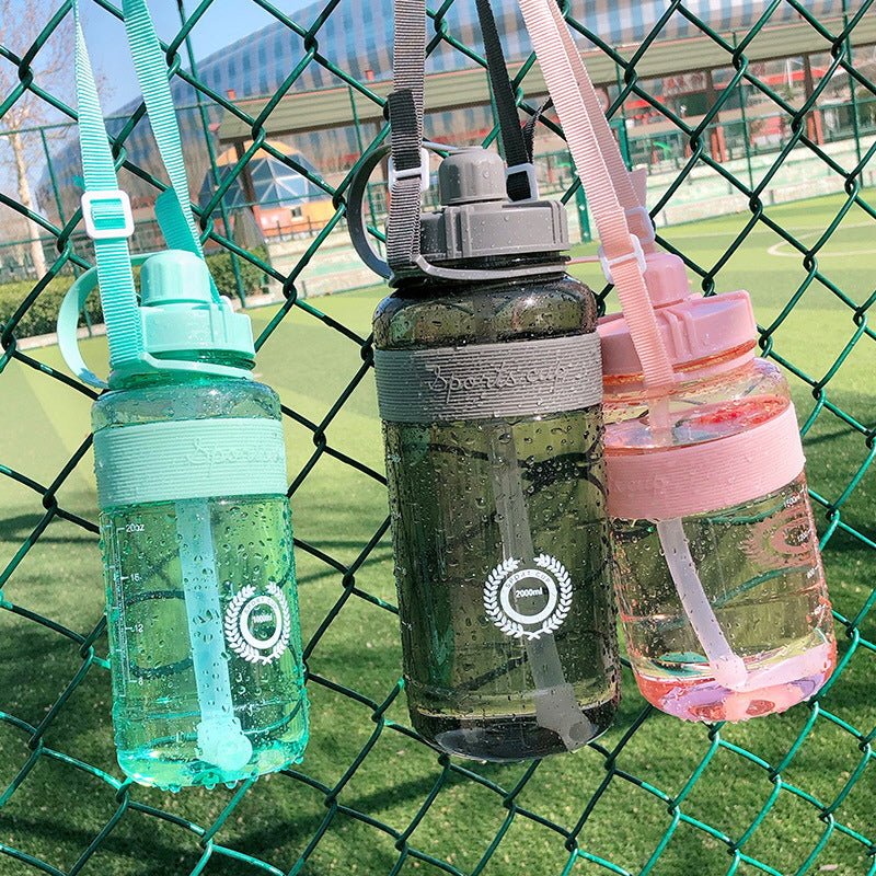 1L + Pastel Large Size Water Bottle - Kirakira World - grungestyle - kawaii fashion -kawaii store-kawaii aesthetic - kawaiistyle