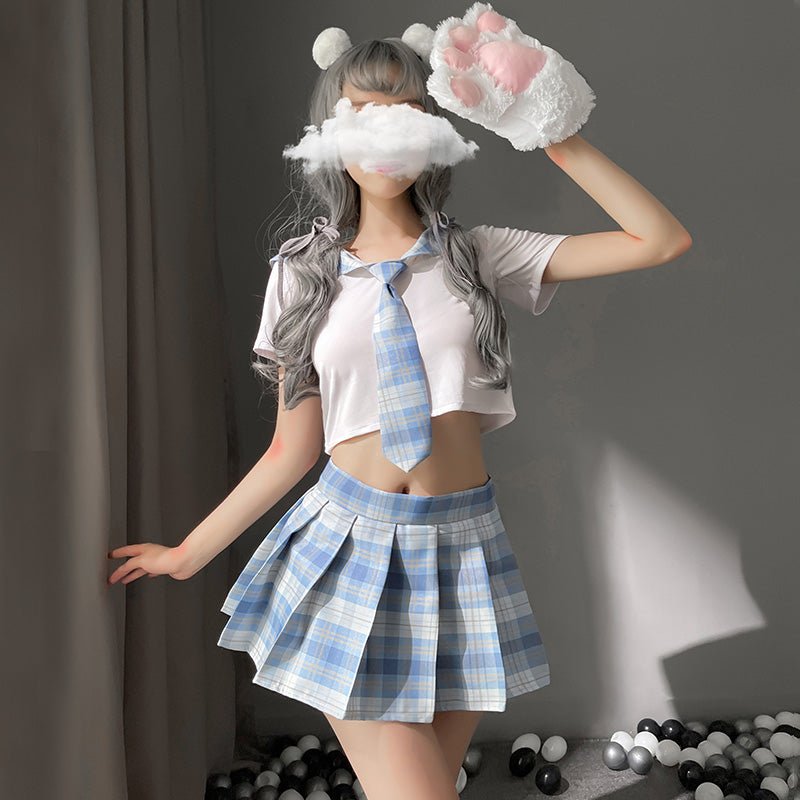 Uniform School Sailor Cosplay Lingerie Skirt Set - Kirakira World - grungestyle - kawaii fashion -kawaii store-kawaii aesthetic - kawaiistyle
