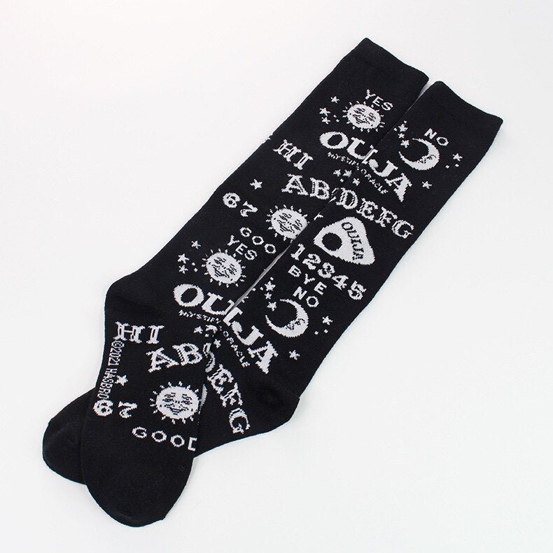 AltGirl Gothic Punk Harajuku Printed Socks - Kirakira World - grungestyle - kawaii fashion -kawaii store-kawaii aesthetic - kawaiistyle