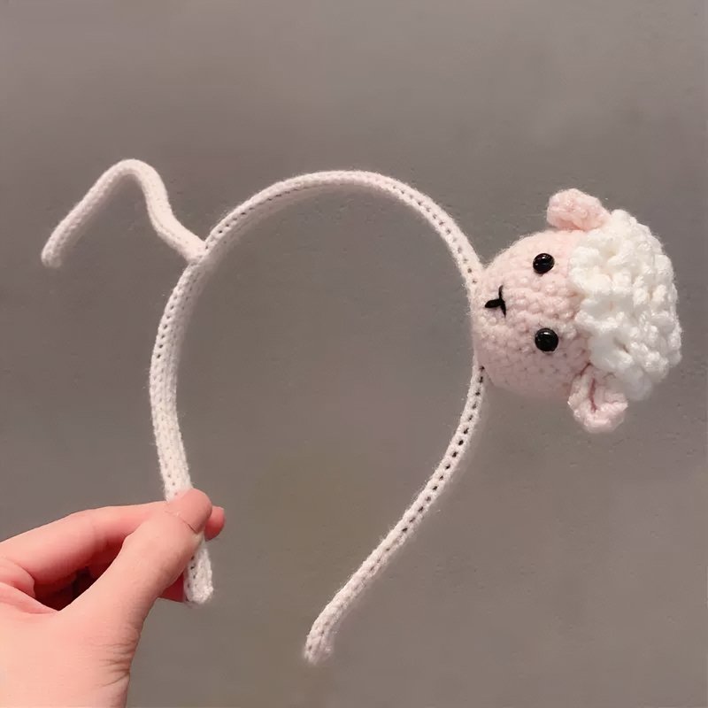 Handmade Cute Animal Crochet Headband - Kirakira World - grungestyle - kawaii fashion -kawaii store-kawaii aesthetic - kawaiistyle