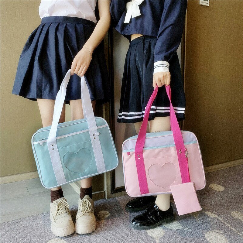 Japanese Preppy Style JK Shoulder Bag - Kirakira World - grungestyle - kawaii fashion -kawaii store-kawaii aesthetic - kawaiistyle