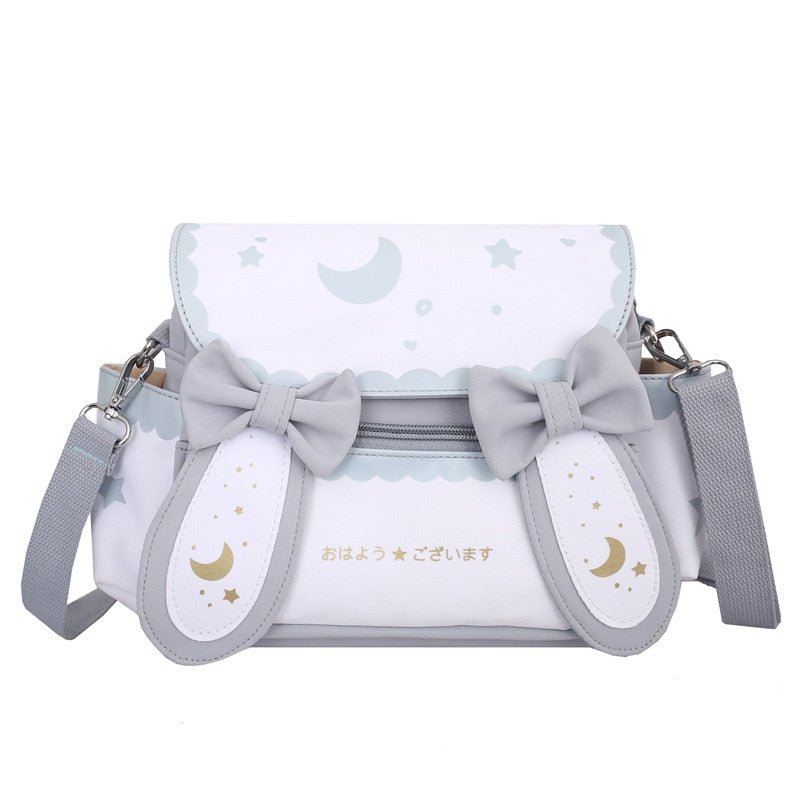 Lolita Moon Star Bow Tie Shoulder Cross Body Bag - Kirakira World - grungestyle - kawaii fashion -kawaii store-kawaii aesthetic - kawaiistyle
