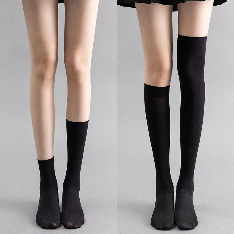 JK Black Sock Nylon Stockings -4 types of length - Kirakira World - grungestyle - kawaii fashion -kawaii store-kawaii aesthetic - kawaiistyle