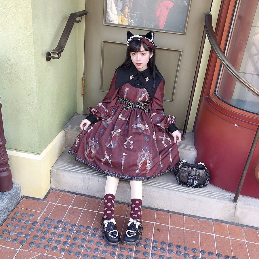 Retro Bow Cosplay Lolita Mary Janes Shoes - Kirakira World - grungestyle - kawaii fashion -kawaii store-kawaii aesthetic - kawaiistyle