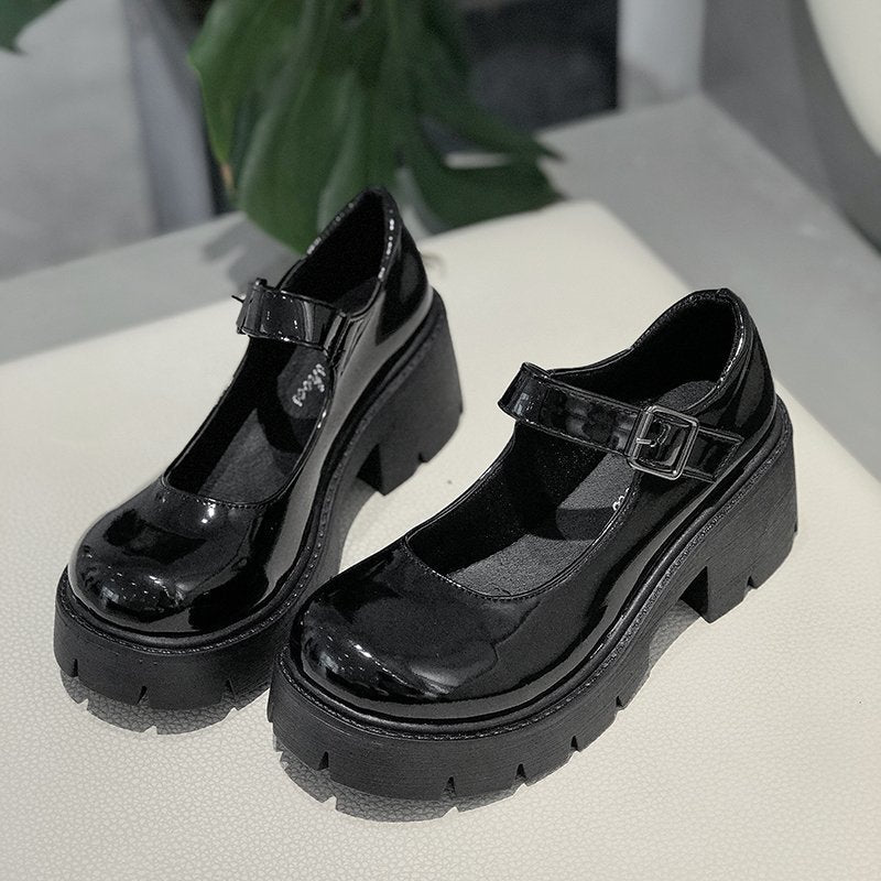 Kirakira World Platform Ankle Strap Mary Janes Shoes