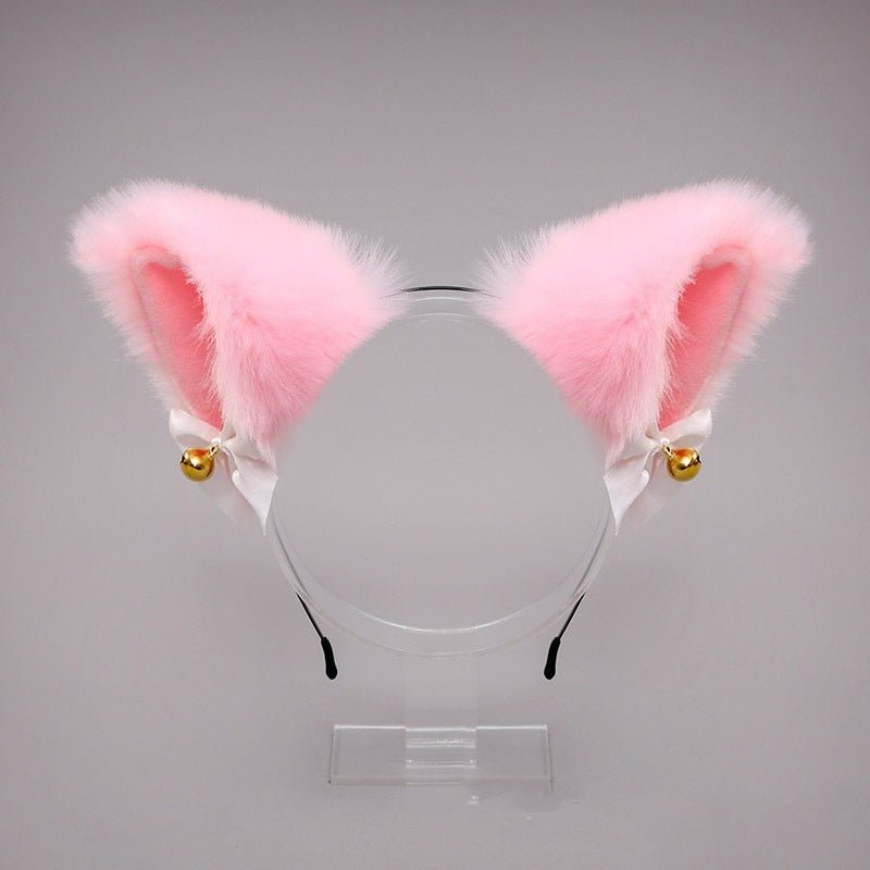 Luxurious Neko Bell Ear Headband - Kirakira World - grungestyle - kawaii fashion -kawaii store-kawaii aesthetic - kawaiistyle