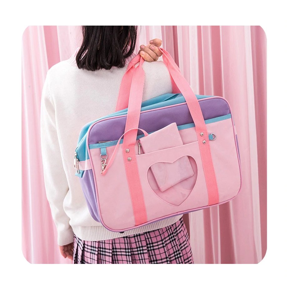 Japanese Preppy Style JK Shoulder Bag - Kirakira World - grungestyle - kawaii fashion -kawaii store-kawaii aesthetic - kawaiistyle