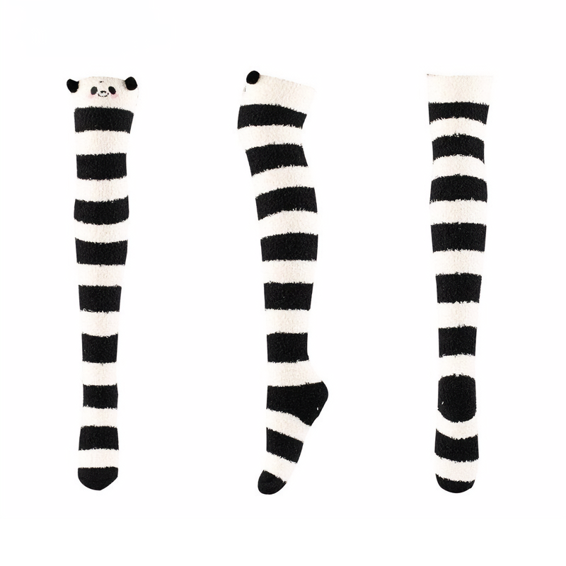 Kawaii Animal Plush Over the Knee Socks - Kirakira World - grungestyle - kawaii fashion -kawaii store-kawaii aesthetic - kawaiistyle
