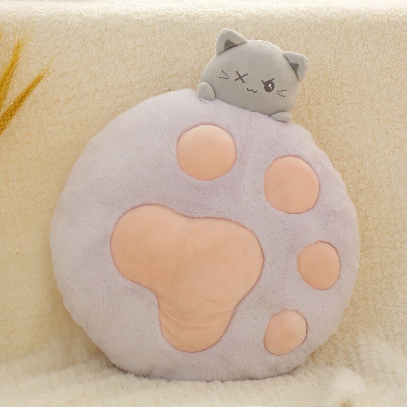 Kawaii Cat & Cat Paw Cushion Pillow - Kirakira World - grungestyle - kawaii fashion -kawaii store-kawaii aesthetic - kawaiistyle
