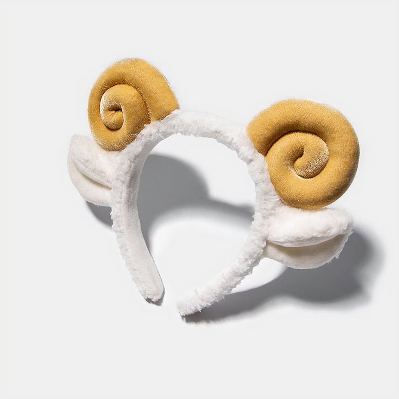 Kawaii Sheep Horn Soft Fleece Headband - Kirakira World - grungestyle - kawaii fashion -kawaii store-kawaii aesthetic - kawaiistyle