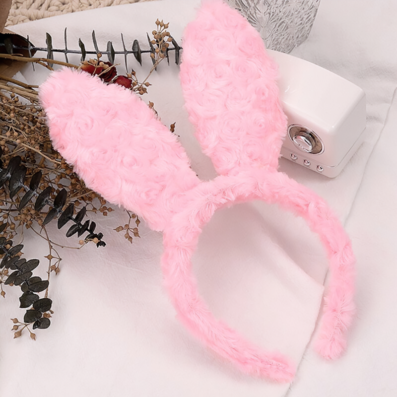 Kawaii Sweet Color Fuzzy Bunny Headband - Kirakira World - grungestyle - kawaii fashion -kawaii store-kawaii aesthetic - kawaiistyle