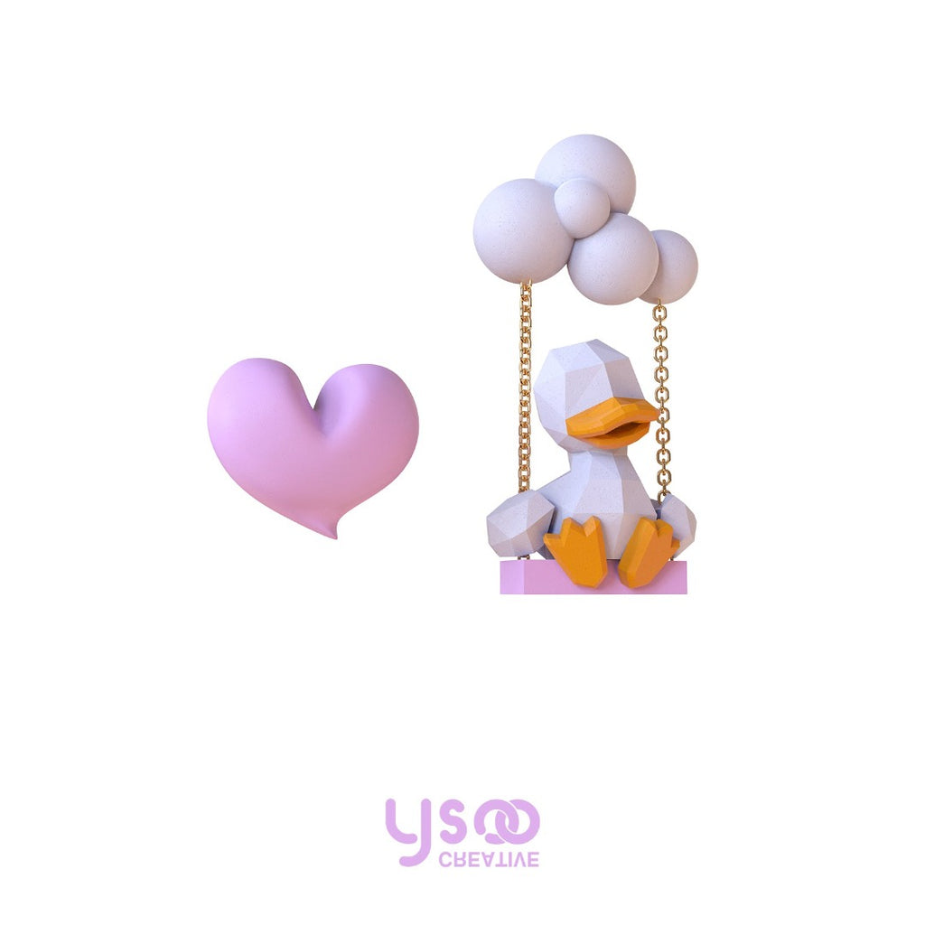 Lavender Dream Duck Earring - Kirakira World