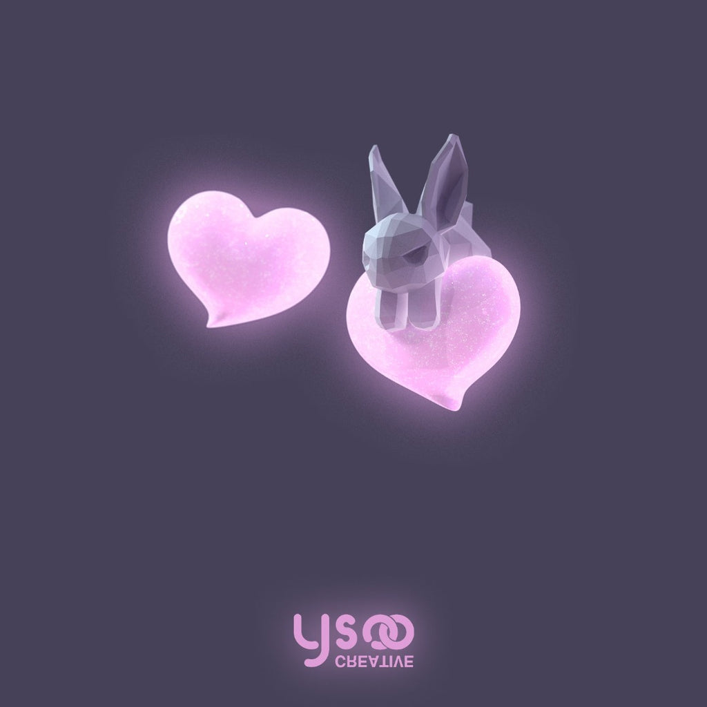 Luminous Love Rabbit Earring - Kirakira World