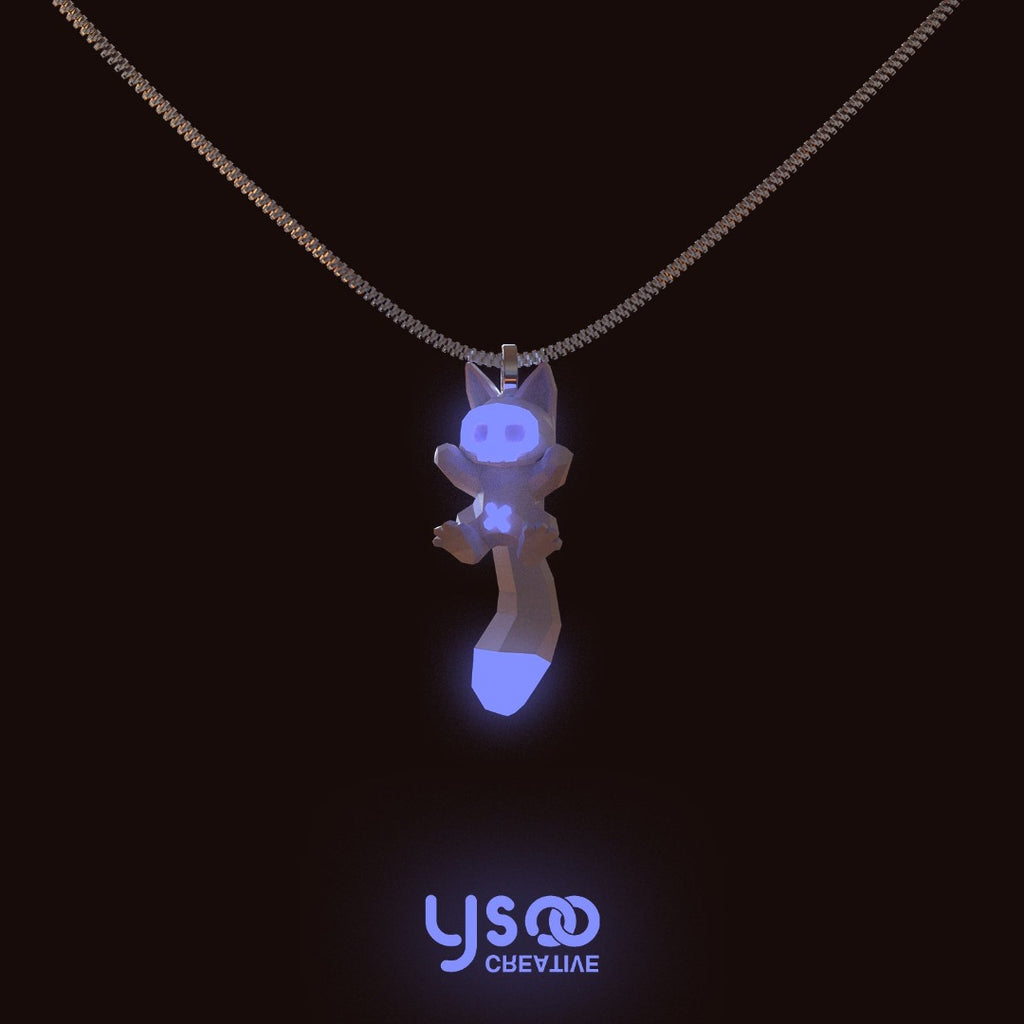 Luminous Robbery Cat Necklace - Kirakira World