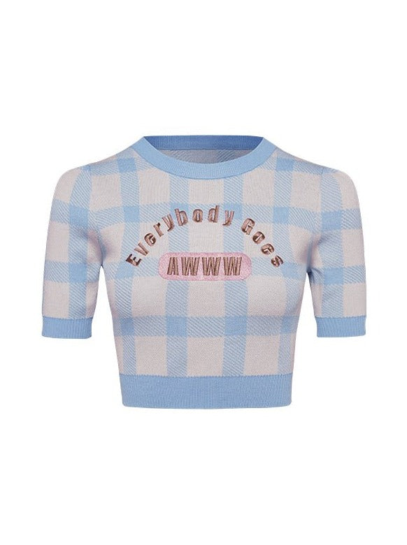 Sweet Ice Knit Crop Sweater - Kirakira World