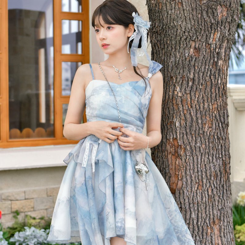Aqua Moonlight Camisole Dress - Kirakira World