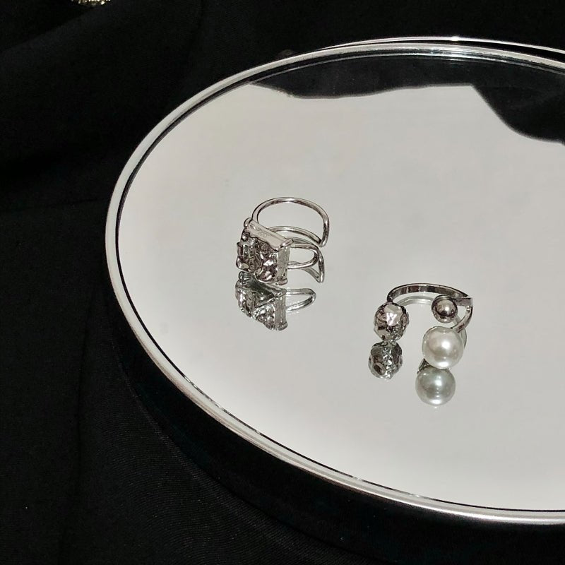 Duet Pearl and Metal Ring Set - Kirakira World