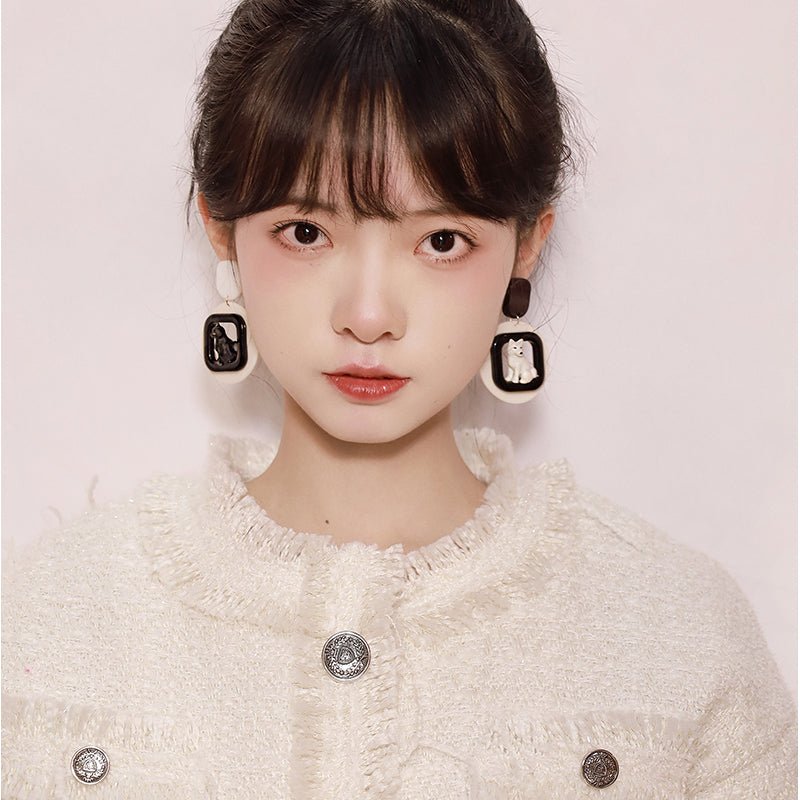 Pet Duo Portrait Earring - Kirakira World