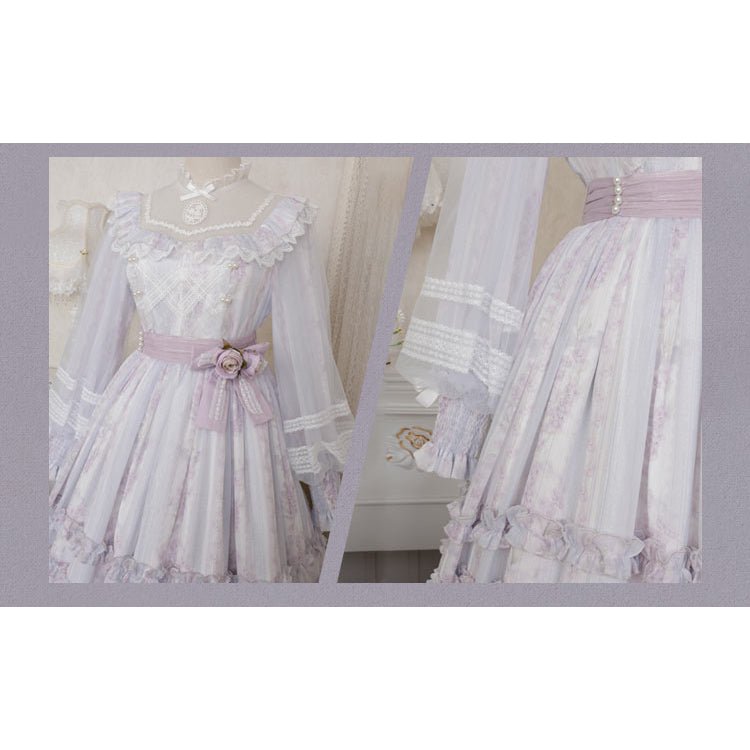 Lavender Flower Field Dress - Kirakira World