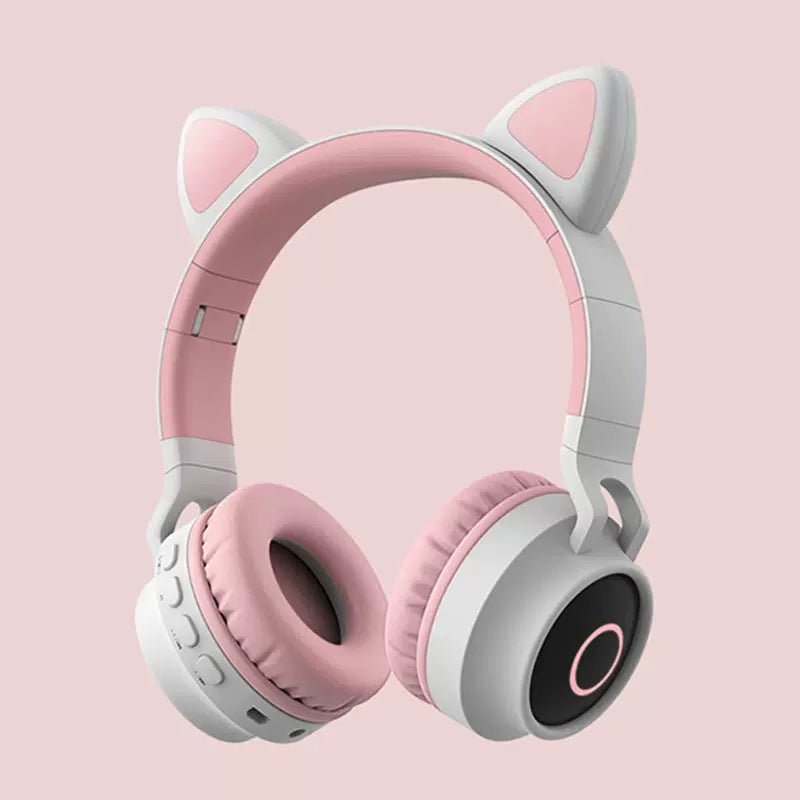 Bluetooth 5.0 Cute Cat Ear Headphones - Kirakira World - grungestyle - kawaii fashion -kawaii store-kawaii aesthetic - kawaiistyle