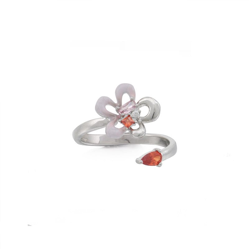 Small Flower Zircon Ring - Kirakira World