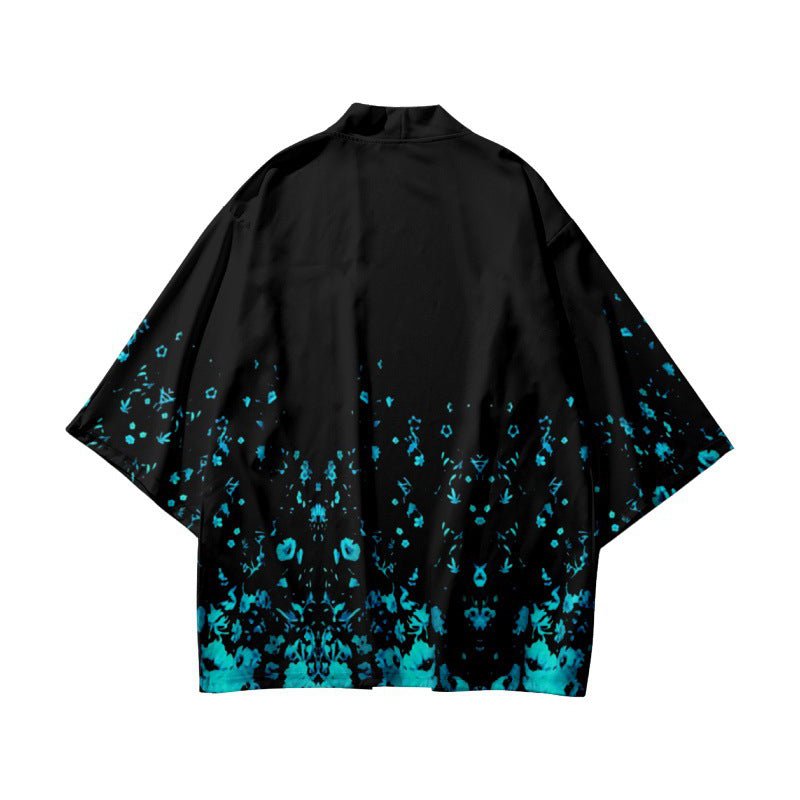 Blossom Dance Black Kimono Cardigan - Kirakira World