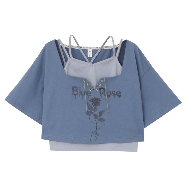 Blue Rose Top/Shorts - Kirakira World