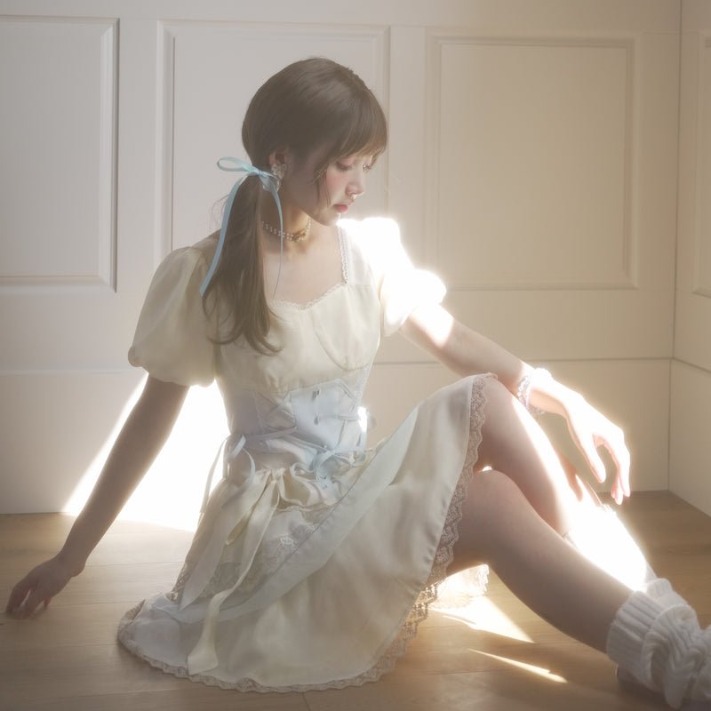 Sugar Blue Ballet Style: Two-Piece Dress - Kirakira World